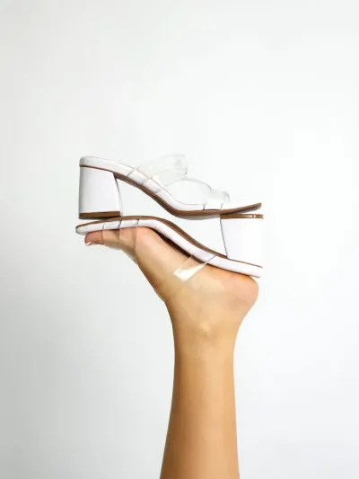 Sandalias Colombianas para Dama JADE Blanco CS106