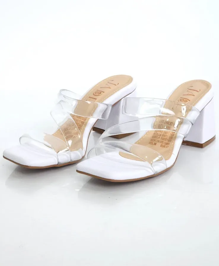 Sandalias Colombianas para Dama JADE Blanco CS106