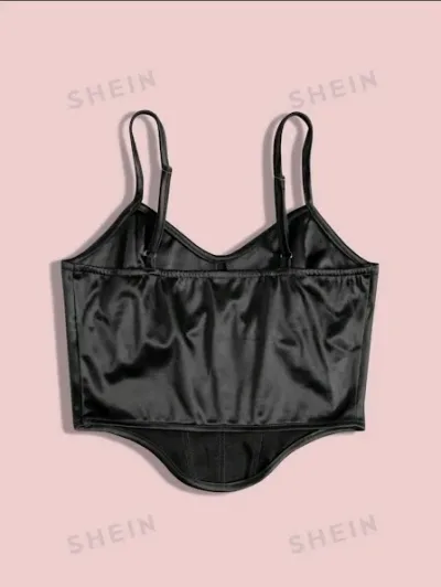 Crop top para dama color negro