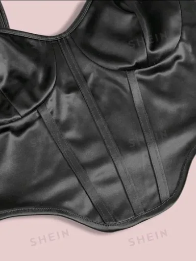 Crop top para dama color negro