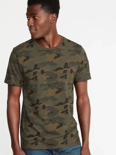 Camiseta Old Navy para caballero estampado militar