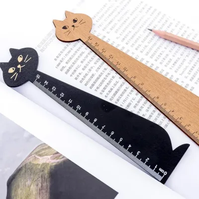 Regla con diseño de gato color al azar