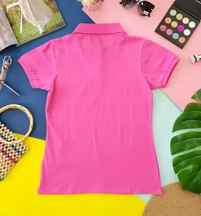 Camiseta Polo Cambrige Club para dama color rosado