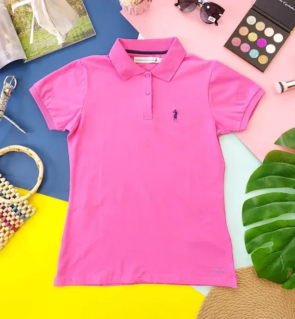 Camiseta Polo Cambrige Club para dama color rosado