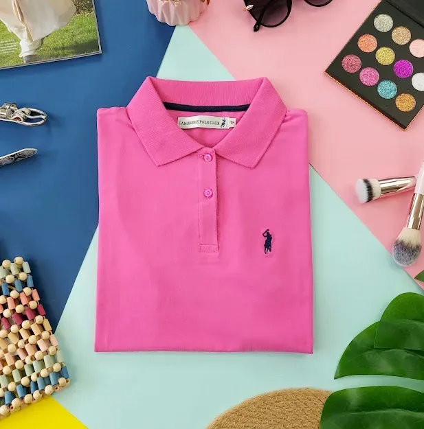 Camiseta Polo Cambrige Club para dama color rosado