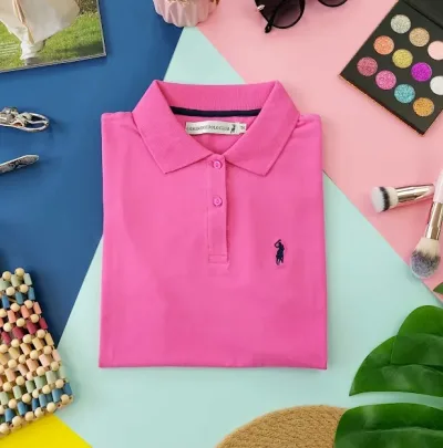 Camiseta Polo Cambrige Club para dama color rosado