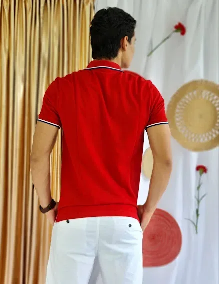 Camiseta U.S Polo ASSN para caballero color rojo