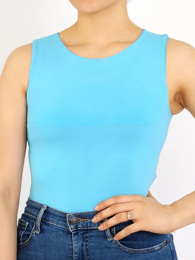 Body para dama color celeste