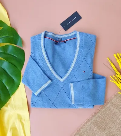 Suéter Tommy Hilfiger para dama color azul