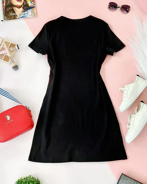 Vestido Tommy Hilfiger para dama color negro con detalle en el costado