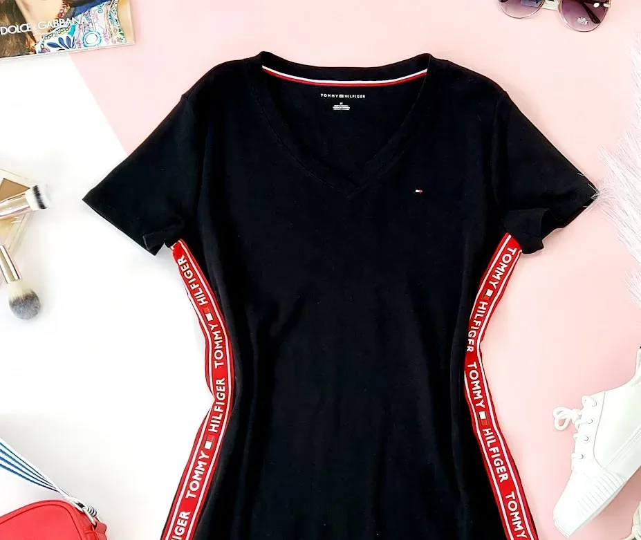 Vestido Tommy Hilfiger para dama color negro con detalle en el costado
