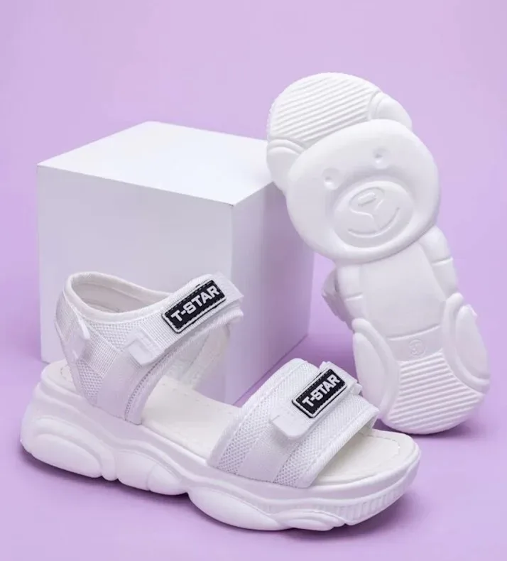 Sandalias para dama color blanco