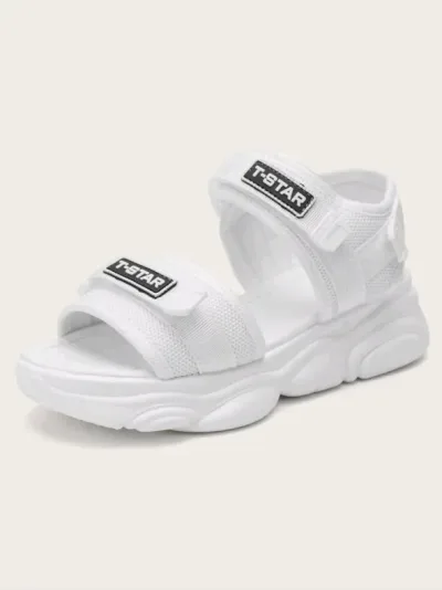 Sandalias para dama color blanco