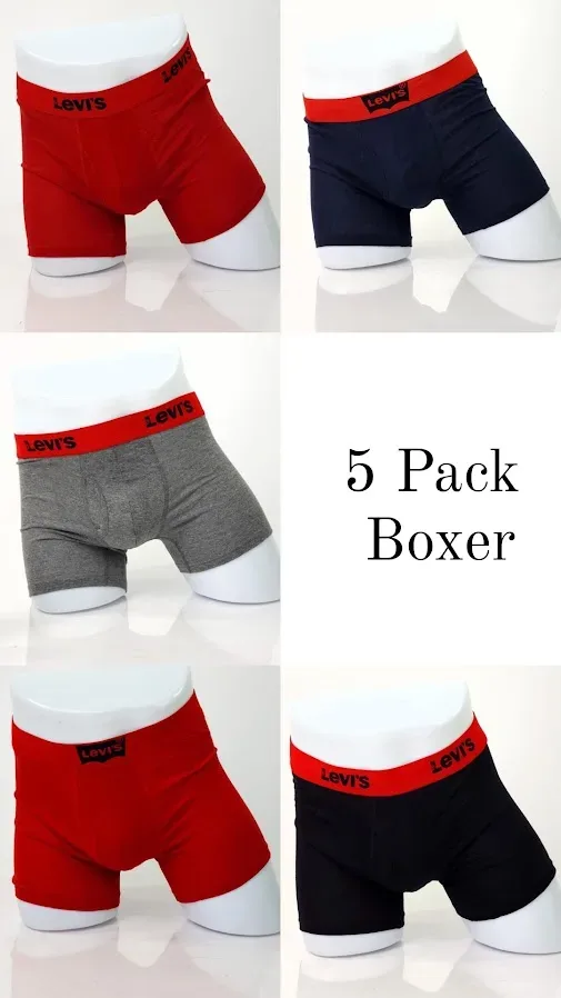 Set de 5 boxer Levi´s para caballero