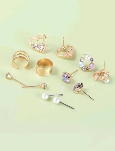 Set de aretes para dama multicolor