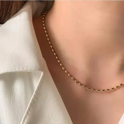 Collar para dama de acero de titanio