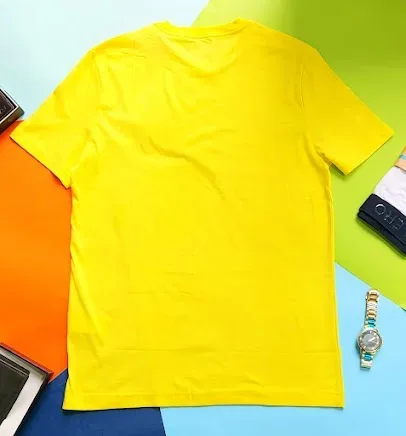 Camiseta Naútica para caballero color amarillo