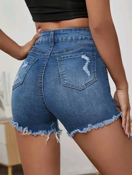 Short para dama color azul