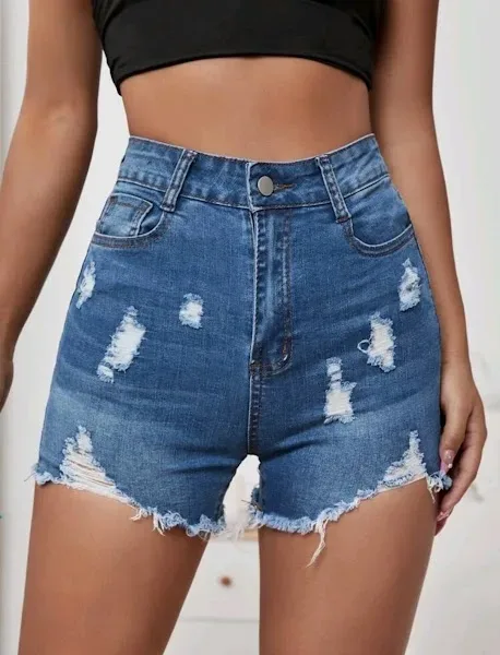 Short para dama color azul