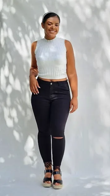 Jeans para dama  Prestige Denim skinny YF5068 color negro