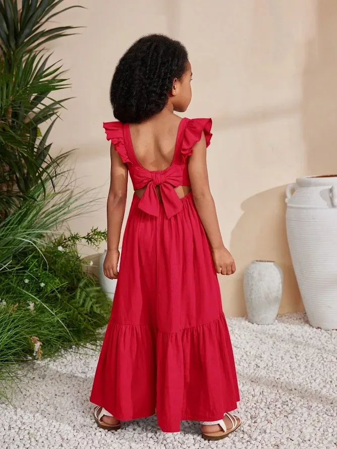 Vestido para niña color rojo