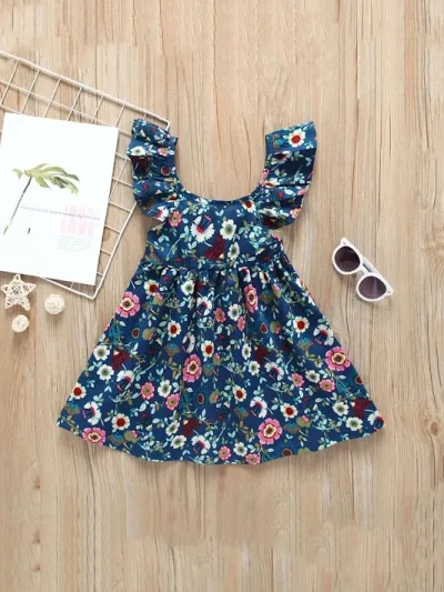 Vestido para niña diseño floral