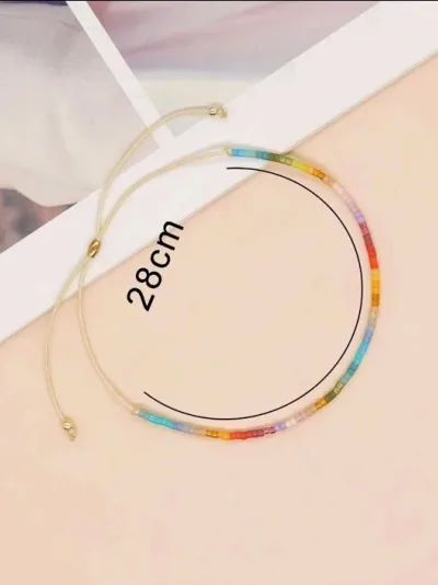 Pulsera de piedras para dama multicolor