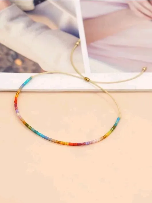 Pulsera de piedras para dama multicolor