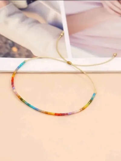 Pulsera de piedras para dama multicolor