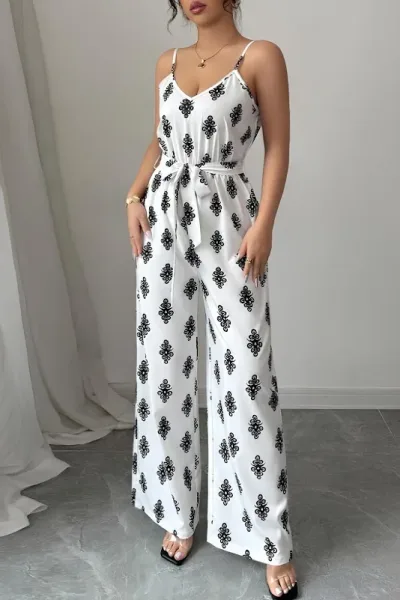 Enterizo Retro Fashion para dama #COLOR BLANCO