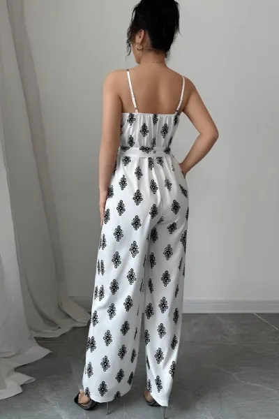 Enterizo Retro Fashion para dama #COLOR BLANCO