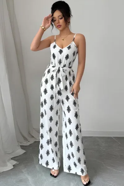 Enterizo Retro Fashion para dama #COLOR BLANCO