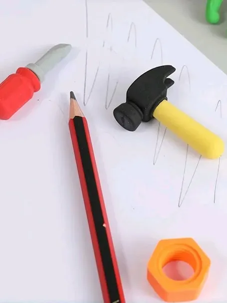Set de borradores diseño de herramientas multicolor