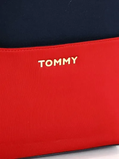 Mochila Tommy Hilfiger para dama color rojo y azul