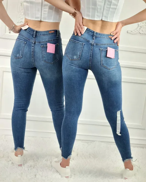 Jeans para dama CESSTOI #1904 color azul