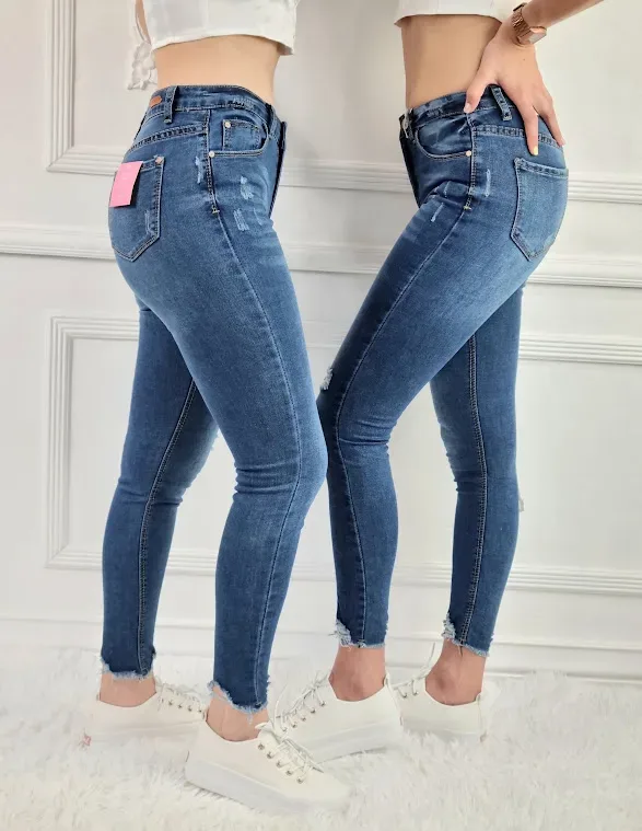 Jeans para dama CESSTOI #1904 color azul