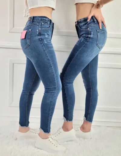 Jeans para dama CESSTOI #1904 color azul
