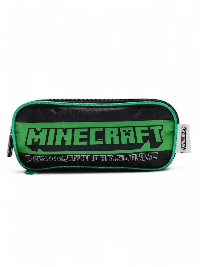 Cartuchera de Minecraft color Negro