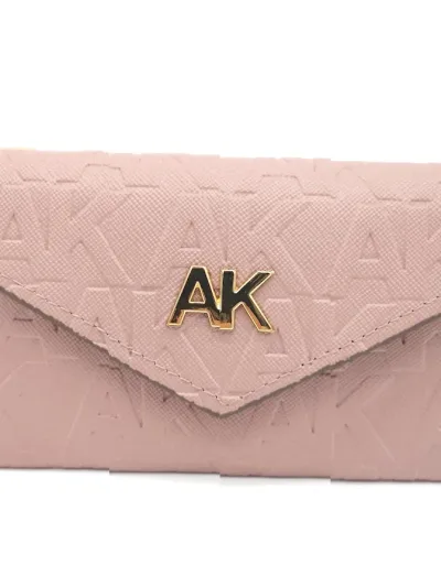 Tarjetero Anne Klein para dama color rosa