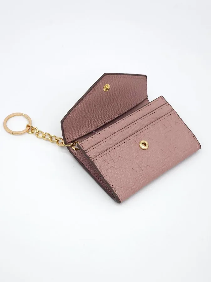 Tarjetero Anne Klein para dama color rosa