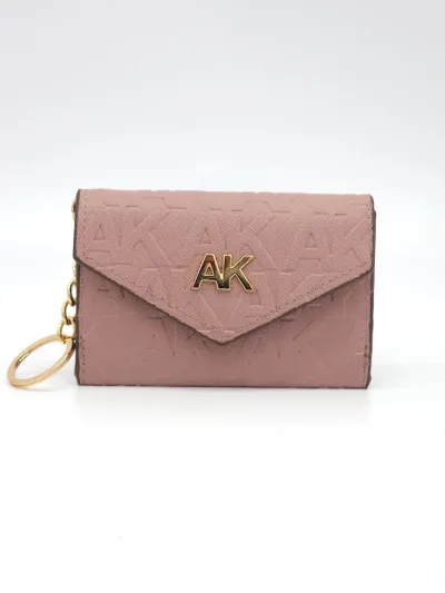 Tarjetero Anne Klein para dama color rosa