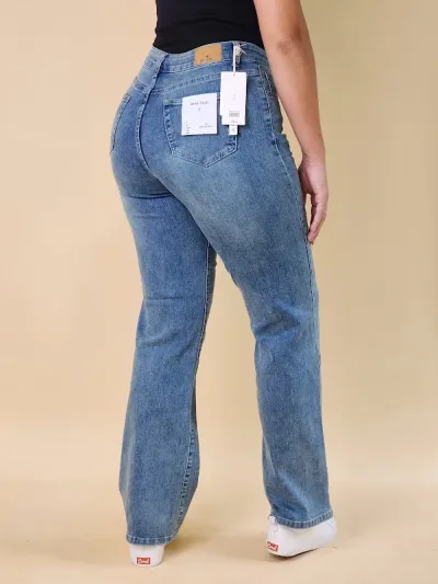 Jeans Estivaneli para dama DPFW-56019 COLOR CELESTE