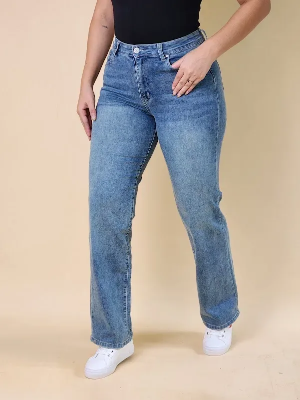 Jeans Estivaneli para dama DPFW-56019 COLOR CELESTE