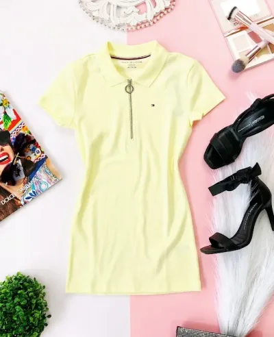 Camiseta Tommy Hilfiger para dama color amarillo