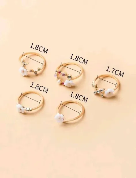 Set de anillos para dama
