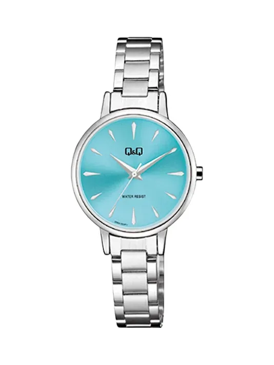 Reloj Q&Q para dama Q56A-002PY COLOR PLATEADO