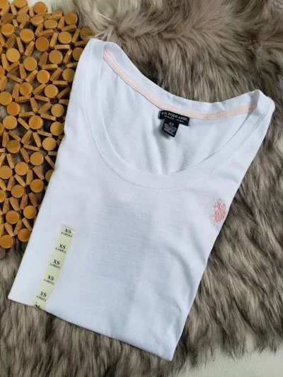 Camiseta Polo para dama color blanco
