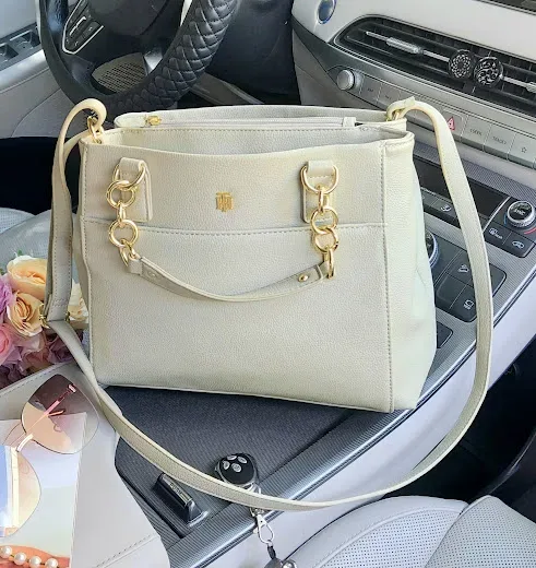Bolso Tommy Hilfiger para dama color beige