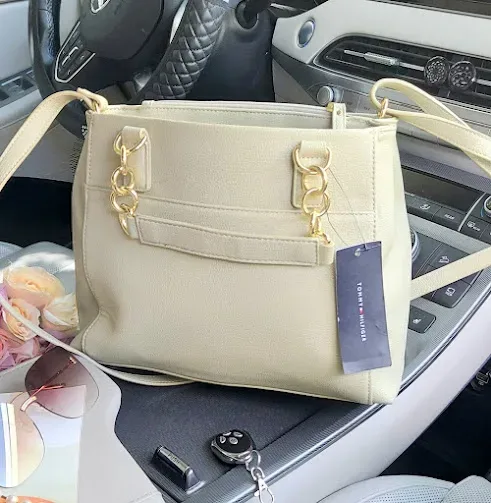 Bolso Tommy Hilfiger para dama color beige