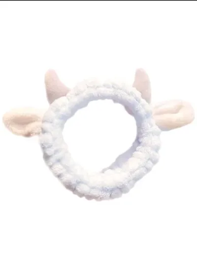 Diadema de baño diseño de dibujos animados color celeste y gris